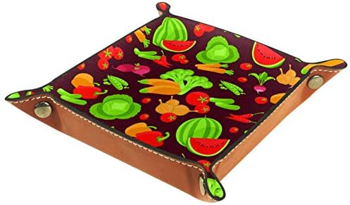 Кутия-Органайзер за различни Плодове и Зеленчуци, Кожена Ковчег за Бижута за Чантата си, Часовници, Ключове, Монети,