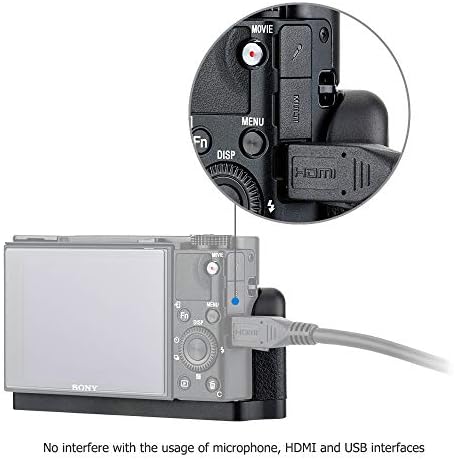 Специална метална ръкохватка L-образна скоба за Sony RX100 VII RX100M7 Противоскользящий титуляр, не блокира