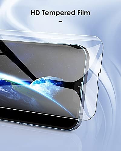 RAXFLY е Съвместим с предпазно фолио за екран на iPhone 13 Pro Max 3 опаковки [Инсталационния тава] [Подходящ