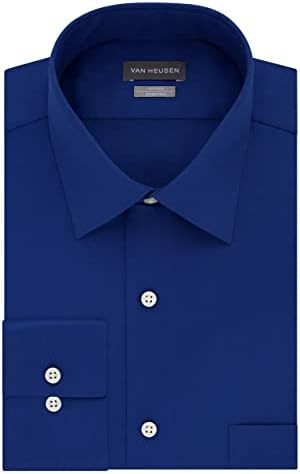 Мъжки ризи Van Heusen Приталенного Cut от Луксозен Сатен Участък С Однотонным Отложным яка