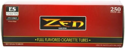 1 Кутия - 250шт Тюбиков за цигари Дзен King Size с пълен вкус