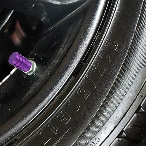 Покриване на автомобилни гуми Abfer Въздушни винтови Капачки за Гуми Алуминиево покритие Състав Вентил е Подходящ