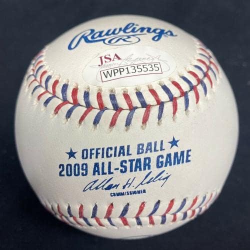 Ядир Молина 1 ASG Подписа Договор с Присъства на Мача на звездите бейзбол 2009 г. JSA - Бейзболни топки с автографи