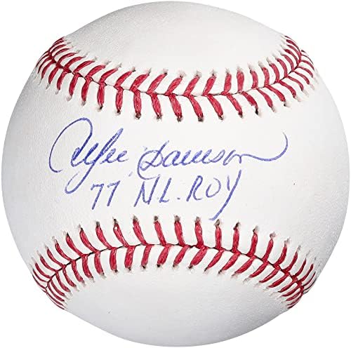 Играта на топка с автограф на Андре доусън крийк и надпис 77 N. L. ROY - Бейзболни топки с автографи