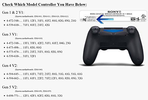 ModFreakz® Пълен Набор от бутони на тъчпада Dpad Син Цвят За контролер PS4 Генерал 1,2 V1