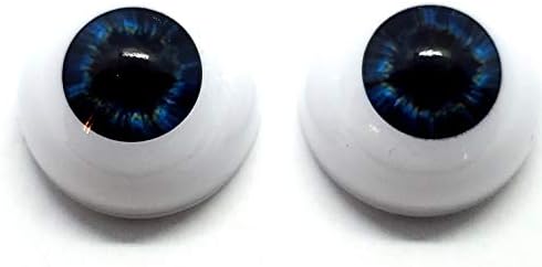 26 мм Пара Реалистични Акрилни Полукръгли Кухи Задните очи в Пълен Размер от Акрил за Подпори на Хелоуин,
