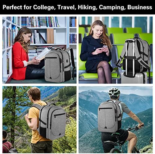 Раница за лаптоп Раница за носене, голям Капацитет, Дишаща и удобна чанта за колеж, Подарък за мъже и жени, Бизнес раница със