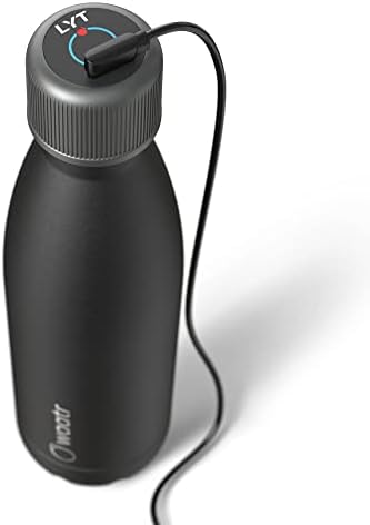 Литиева бутилка CrazyCap - Самоочищающаяся и UV пречистване на вода. Бутилка за вода от неръждаема стомана с двойни стени