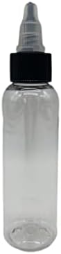 2 унция Прозрачни пластмасови бутилки Cosmo - 12 опаковки на Празни бутилки за еднократна употреба - Не съдържат