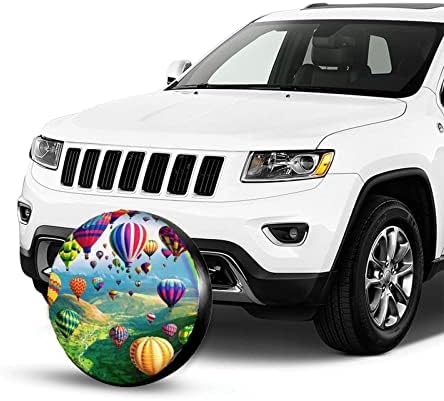 Защита За гуми, Резервна гума с балони, напечатанная Горещи балони, за Ремаркето на Камион, Кемпера, Подходящ за гуми от 14 до 17 инча