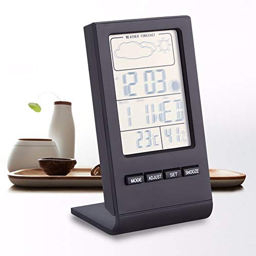 QUUL Цифров LCD Влагомер, Термометър За измерване на Температурата и Влажността в помещението метеорологичната станция alarm