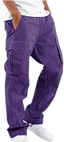 Мъжки панталони Hoyomi с множество джобове, Панталони за джогинг, Работни Туристически Тактическите Преки Свободни Панталони,