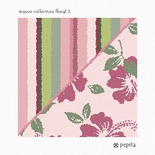 комплект за бродиране pepita: Сиреневая колекция цветен модел 2, 10 x 10