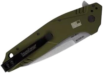 Сгъваем джобен нож Kershaw Dividend Composite, Маслина, с 3-инчов нож и функция за бързо отваряне (1812OLCB)