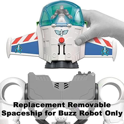 Imaginext Резервни Части на играта на играчките 4 Робот Бъз Лайтиър - GBG65 ~ Взаимозаменяеми Подвижна Космически кораб за робот Бъз