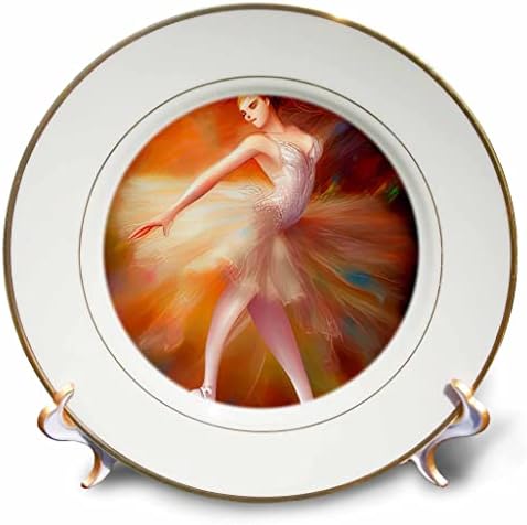 Дигитално изкуство 3D-балет - Фантастичен танц балерина. Елегантен подарък, Чинии - Шармы (cp-374799-1)