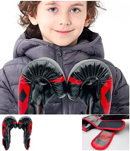 Боксови ръкавици AMA DAAN ММА за деца, Момичета и Момчета на възраст 5-12 години, Боксови ръкавици за Боксова круша,