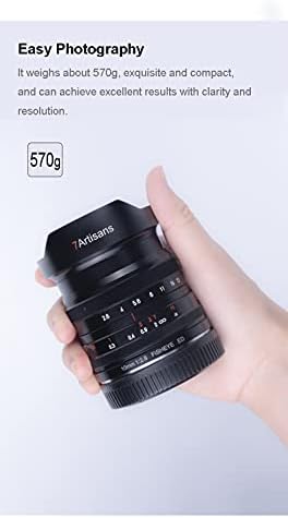 7 Занаятчии 10 мм F2.8 Полнокадровый обектив Рибешко око за Canon EOS R Mount Camera Ултра Широкоъгълен Обектив с Ръчно Фокусиране с Голяма Бленда