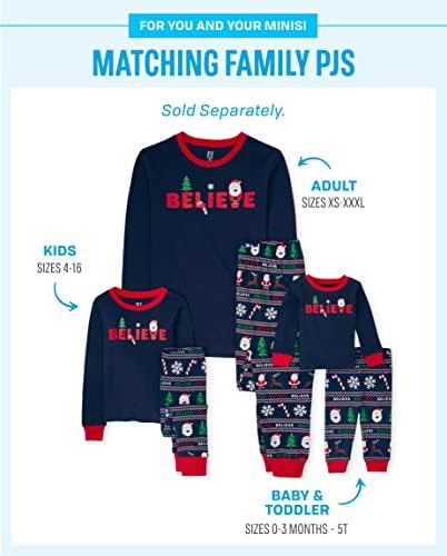 Комплекти Коледни Пижам за цялото семейство Children ' s Place, Плътно до тялото е от Памук, за Възрастни, За по-Големи бебета, малки Деца, Бебета