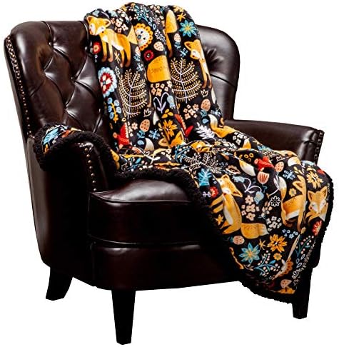 Флисовое одеяло с принтом Chanasya Gold Fox - Уютно и топло, Сладък Дизайн, Супер Меко, Плюшевое и Пушистое