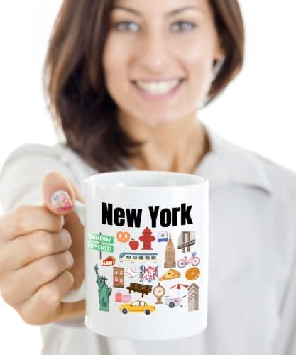 EcoLush Ню Йорк Чаша ню йорк Coffee Cup Аз Обичам ню Йорк, Ню Йорк Сити Сувенири Ню Йорк, ню йорк Cup