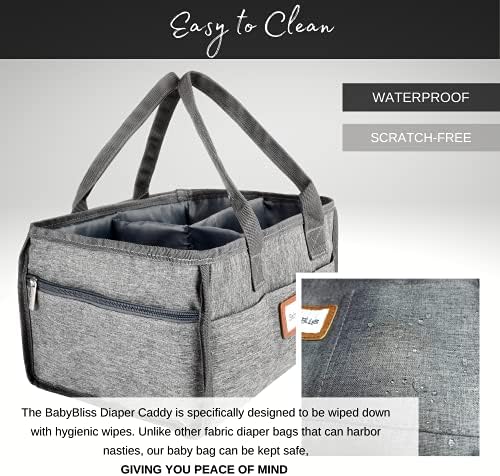 Органайзер за пелени за момчета и момичета - Водоустойчива чанта за съхранение на пеленального маса без надраскване с няколко