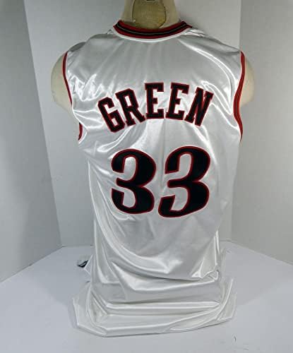 2004-05 Филаделфия сиксерс Уили Грийн 33, Издаден на мач В Бяла Тениска 46 DP34241 - Използвана игра в НБА