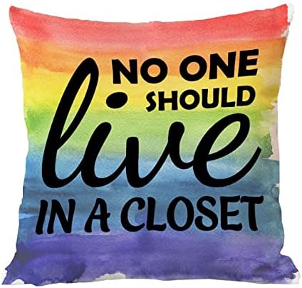 Гей Гордост Дъгата ЛГБТ един и същи пол Гей-Калъфка, която никой не трябва да Обичаш, в Килера, Калъфка за възглавница,