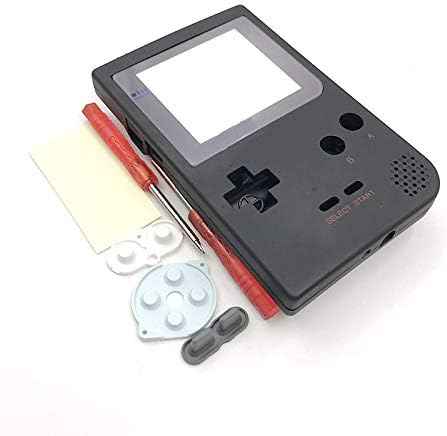 Калъф с пълен корпус за конзолата за видео игри Gameboy Pocket GBP с Бутони, Гумено Уплътнение, Сменяеми инструмент за Отвертка