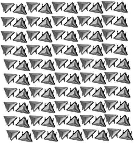 Aexit 100шт 10 мм Начална Профили Триъгълна Хартиена лента Сребристо-Сива за Scrapbooking САМ Занаятите Модел: