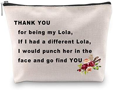 PXTIDY Подарък Лолы, Подарък за бабушкиной козметични чанти, Благодаря, Че Си Ми, Косметичка за грим Лолы, Забавни