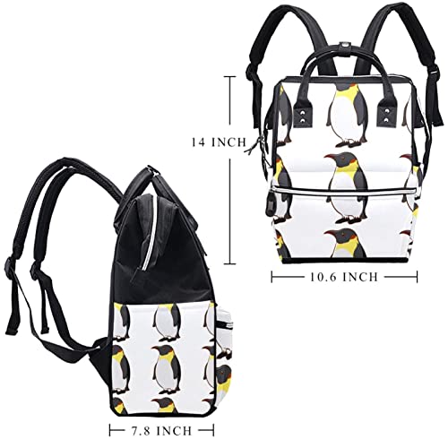 Раница-чанта за Памперси с Сладък Пингвин LORVIES, Многофункционална Раница За пътуване с Голям Капацитет