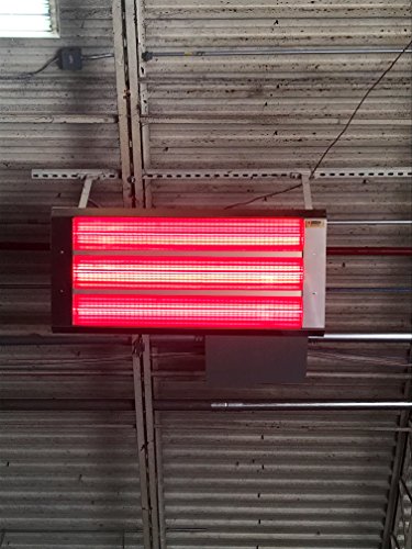 Електрически инфрачервен нагревател TPI 462A30TH480V серия 462 TH ВИОЛЕТА-T, 2 Лампи, Асиметричен на 30 °, Покритие