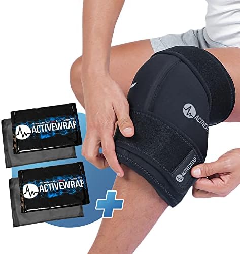 ActiveWrap Приключи с лед на коляното при болки в коляното, травми на ACL с повторна употреба на Топли и Студени
