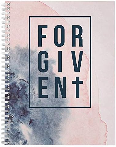 Записная книга / дневник на религиозна спирала softcover Forgiven 8.5 x 11 инча, 120 страници в линовке за колеж,