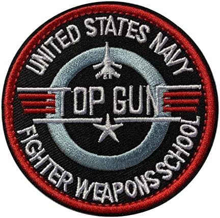 Бродирана Нашивка С Логото На Училището Изтребители Fighter Оръжия И Тактически Кръпка На Духа