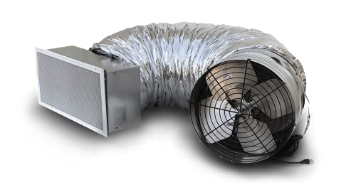 вентилатор за цялата къща air+health Everest ECM с Гравитационна клапа и 2-бързо монтиране на превключвател 4522 CFM