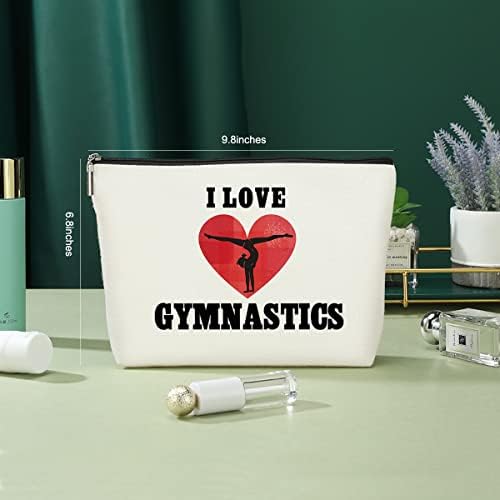 Аз Обичам Гимнастическую Косметичку, Подаръци за Гимнастика, Забавната Козметична Пътна чанта, Аксесоари за Фитнес, Спортни