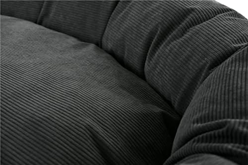 Max & Marlow Луксозна Овални Легло за Обнимашек с Високи Възглавници, Сив, XXL