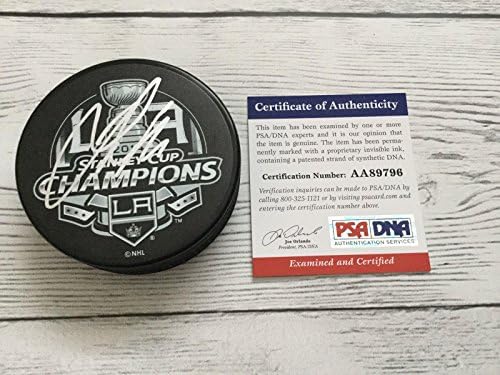 Джеф Картър подписа Хокей шайба LA Kings 2014 Купа Стенли PSA DNA COA a - за Миене на НХЛ с автограф