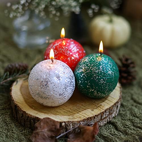 Свещ за Коледа Кълбо, Свещ За Ароматерапия, Ароматна Свещ, Декоративна Свещ, Эстетичная, Ръчна изработка