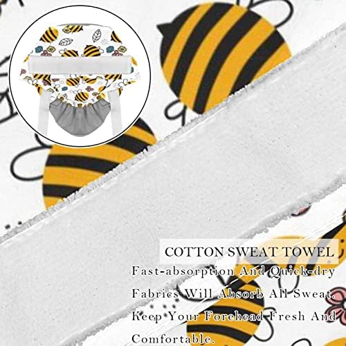 Работна Шапка с Цветен Модел Мазна Пчелите, 2 броя, Боядисани ръчно, Копчета, Регулируема Капачка с Начесом