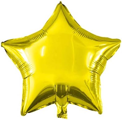 18 балони със звездите, балони балони, майларовые балони, украса за партита, златни, 10 бр.