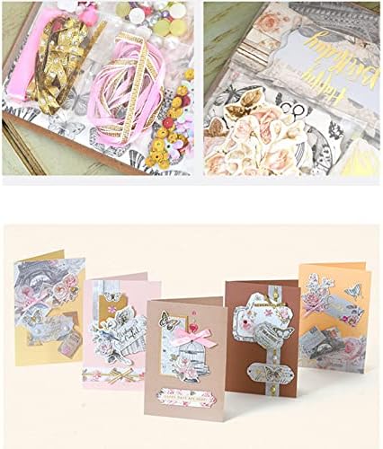 Комплекти за производство на Хартиени Картички Gigicloud Цветни Комплекти Поздравителни Картички Ръчна изработка,