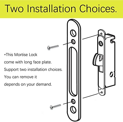 Заключване за копчета плъзгащи се стъклени врати на ToPToToo с Цилиндрическим ключ, подходящ за дебелина на вратата от 1-1