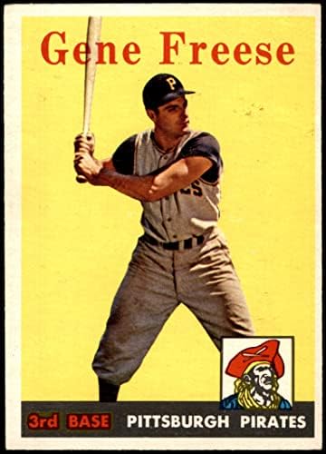 1958 Topps # 293 Джин Фриз Питсбърг Пайрэтс (Бейзболна картичка) БИВШИ пирати