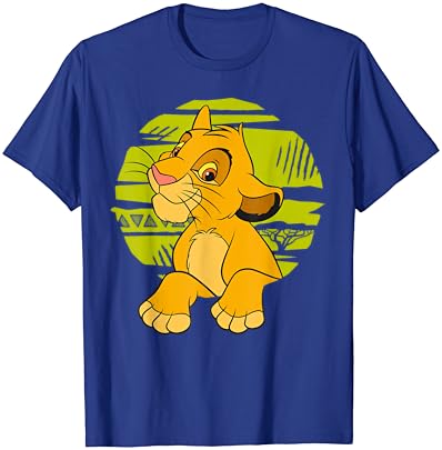 Дисни Цар Лъв, Малкият Симба, Лапи, Зелена Тениска на 90-те години, Тениска
