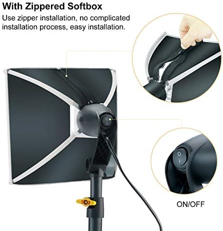 LINCO - lincoostore студийно Осветление Видео Портретна Настолна лампа за снимане с притежателя на телефона