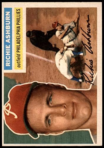 1956 Topps 120 Грай Ричи Эшберн Филаделфия Филис (Бейзболна картичка) (Сив облегалка), БИВШ Филис