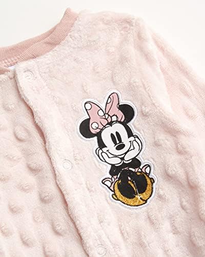 Велюровый гащеризон за новородени момчета и момичета Disney: Мики Маус, Мини Маус, Мечо Пух (0-9 месеца)